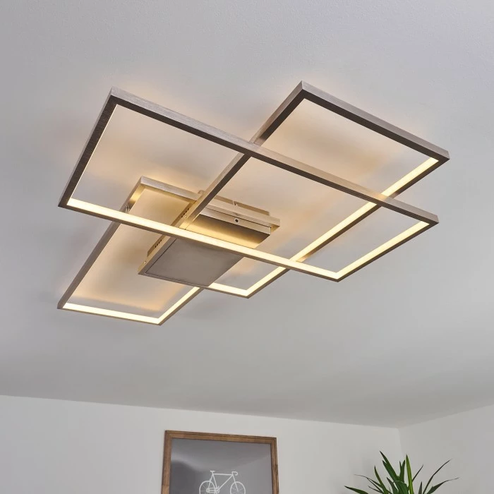 Hofstein Momahaki Deckenleuchte LED Chrom, 1-flammig, Fernbedienung 7 Hofstein Momahaki Deckenleuchte LED Chrom, 1-flammig, Fernbedienung – Bild 7