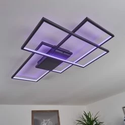 Hofstein Momahaki Deckenleuchte LED Anthrazit, 1-flammig, Fernbedienung -Smart Home Innenleuchten Verkäufe momahaki deckenleuchte h3384794 10