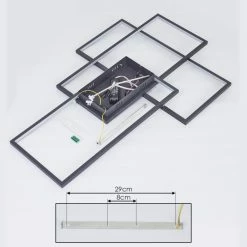 Hofstein Momahaki Deckenleuchte LED Anthrazit, 1-flammig, Fernbedienung -Smart Home Innenleuchten Verkäufe momahaki deckenleuchte h3384794 4