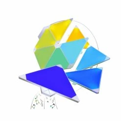 nanoleaf Rhythm Starter Kit Wandleuchte 9er-Pack LED Weiß, 1-flammig, Fernbedienung, Farbwechsler -Smart Home Innenleuchten Verkäufe nanoleaf rhythm starter kit wandleuchte 9er pack nl28 2002tw 9pk 11