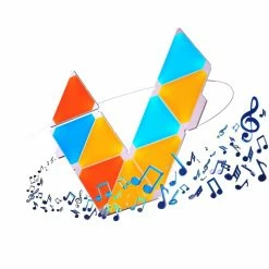 nanoleaf Rhythm Starter Kit Wandleuchte 9er-Pack LED Weiß, 1-flammig, Fernbedienung, Farbwechsler -Smart Home Innenleuchten Verkäufe nanoleaf rhythm starter kit wandleuchte 9er pack nl28 2002tw 9pk 13