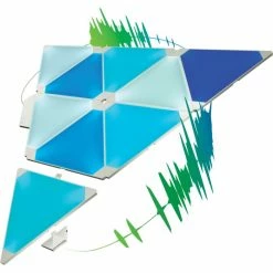 nanoleaf Rhythm Starter Kit Wandleuchte 9er-Pack LED Weiß, 1-flammig, Fernbedienung, Farbwechsler -Smart Home Innenleuchten Verkäufe nanoleaf rhythm starter kit wandleuchte 9er pack nl28 2002tw 9pk 14