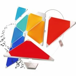 nanoleaf Rhythm Starter Kit Wandleuchte 9er-Pack LED Weiß, 1-flammig, Fernbedienung, Farbwechsler -Smart Home Innenleuchten Verkäufe nanoleaf rhythm starter kit wandleuchte 9er pack nl28 2002tw 9pk 2