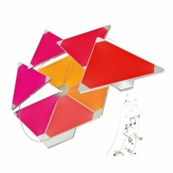 nanoleaf Rhythm Starter Kit Wandleuchte 9er-Pack LED Weiß, 1-flammig, Fernbedienung, Farbwechsler -Smart Home Innenleuchten Verkäufe nanoleaf rhythm starter kit wandleuchte 9er pack nl28 2002tw 9pk 4