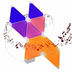 nanoleaf Rhythm Starter Kit Wandleuchte 9er-Pack LED Weiß, 1-flammig, Fernbedienung, Farbwechsler -Smart Home Innenleuchten Verkäufe nanoleaf rhythm starter kit wandleuchte 9er pack nl28 2002tw 9pk 5