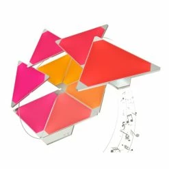 nanoleaf Rhythm Starter Kit Wandleuchte 9er-Pack LED Weiß, 1-flammig, Fernbedienung, Farbwechsler -Smart Home Innenleuchten Verkäufe nanoleaf rhythm starter kit wandleuchte 9er pack nl28 2002tw 9pk 8