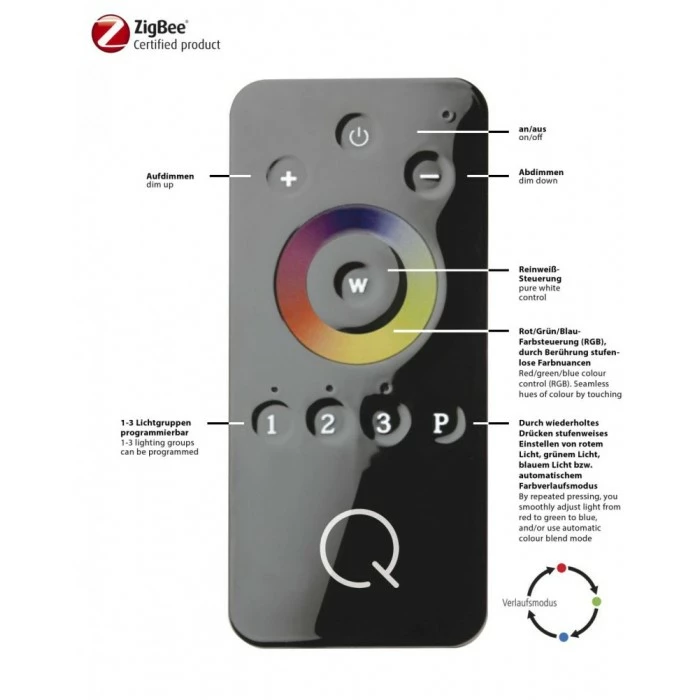 Paul Neuhaus Q-Serie Paul Neuhaus Deckenleuchte Q-MIRAN LED Aluminium, 1-flammig, Fernbedienung, Farbwechsler 5 Paul Neuhaus Q-Serie Paul Neuhaus Deckenleuchte Q-MIRAN LED Aluminium, 1-flammig, Fernbedienung, Farbwechsler – Bild 5