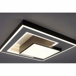 Paul Neuhaus Q-Serie Paul Neuhaus Q-ALTA Deckenleuchte LED Schwarz, 1-flammig, Fernbedienung -Smart Home Innenleuchten Verkäufe paul neuhaus q alta deckenleuchte 6124 18 7