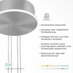 Paul Neuhaus Q-Serie Paul Neuhaus Q-ETIENNE Pendelleuchte LED Stahl gebürstet, 2-flammig, Fernbedienung 12 Paul Neuhaus Q-Serie Paul Neuhaus Q-ETIENNE Pendelleuchte LED Stahl gebürstet, 2-flammig, Fernbedienung -Smart Home Innenleuchten Verkäufe paul neuhaus q etienne pendelleuchte 2075 55 2