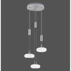 Paul Neuhaus Q-Serie Paul Neuhaus Q-ETIENNE Pendelleuchte LED Stahl gebürstet, 4-flammig, Fernbedienung -Smart Home Innenleuchten Verkäufe paul neuhaus q etienne pendelleuchte 2078 55 10