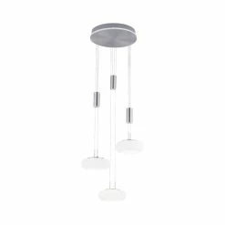 Paul Neuhaus Q-Serie Paul Neuhaus Q-ETIENNE Pendelleuchte LED Stahl gebürstet, 4-flammig, Fernbedienung -Smart Home Innenleuchten Verkäufe paul neuhaus q etienne pendelleuchte 2078 55 5