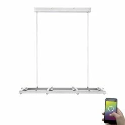 Paul Neuhaus Q-Serie Paul Neuhaus Q-Fisheye Pendelleuchte LED Edelstahl, 8-flammig, Fernbedienung, Farbwechsler -Smart Home Innenleuchten Verkäufe paul neuhaus q fisheye pendelleuchte 2460 55 6