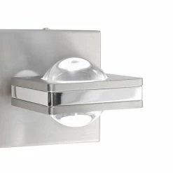 Paul Neuhaus Q-Serie Paul Neuhaus Q-Fisheye Wandleuchte LED Edelstahl, 2-flammig, Fernbedienung, Farbwechsler -Smart Home Innenleuchten Verkäufe paul neuhaus q fisheye wandleuchte 9115 55 11