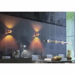 Paul Neuhaus Q-Serie Paul Neuhaus Q-Fisheye Wandleuchte LED Edelstahl, 2-flammig, Fernbedienung, Farbwechsler -Smart Home Innenleuchten Verkäufe paul neuhaus q fisheye wandleuchte 9115 55 9