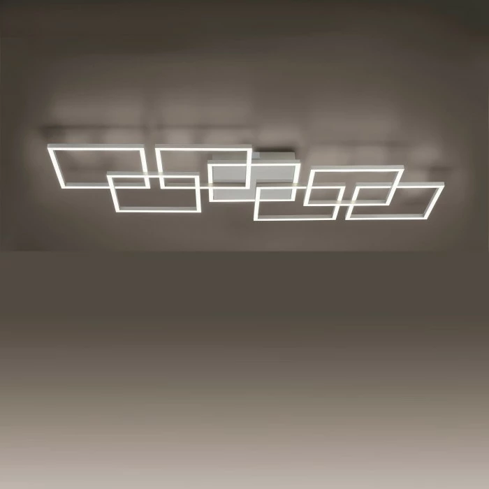 Paul Neuhaus Q-Serie Paul Neuhaus Q-INIGO Deckenleuchte LED Stahl gebürstet, 7-flammig, Fernbedienung 6 Paul Neuhaus Q-Serie Paul Neuhaus Q-INIGO Deckenleuchte LED Stahl gebürstet, 7-flammig, Fernbedienung – Bild 6