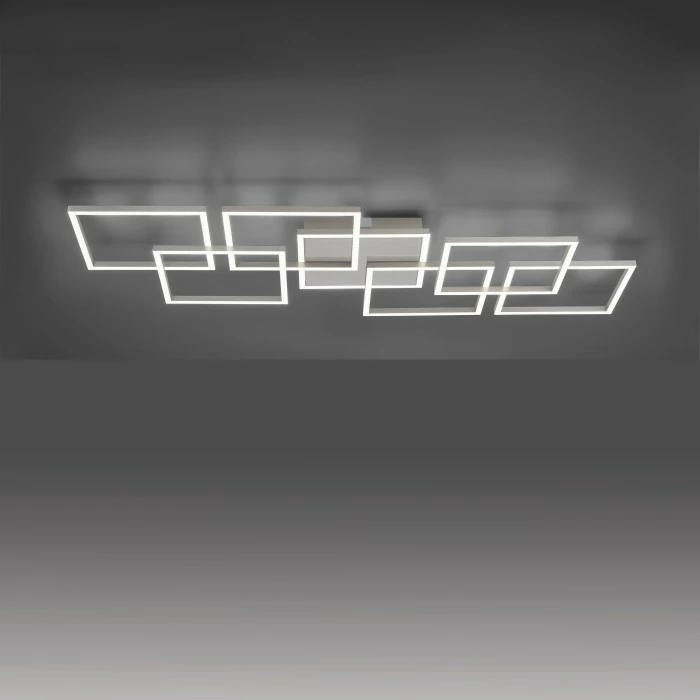 Paul Neuhaus Q-Serie Paul Neuhaus Q-INIGO Deckenleuchte LED Stahl gebürstet, 7-flammig, Fernbedienung 7 Paul Neuhaus Q-Serie Paul Neuhaus Q-INIGO Deckenleuchte LED Stahl gebürstet, 7-flammig, Fernbedienung – Bild 7