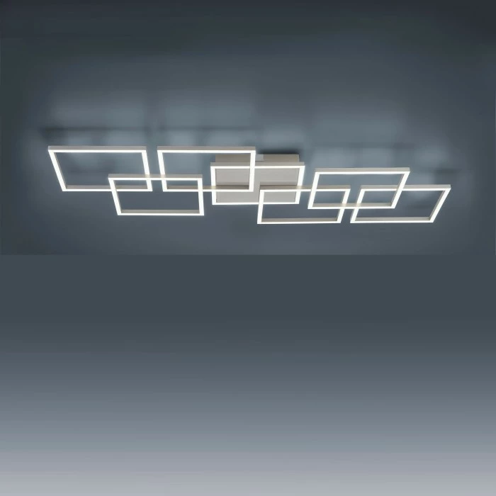 Paul Neuhaus Q-Serie Paul Neuhaus Q-INIGO Deckenleuchte LED Stahl gebürstet, 7-flammig, Fernbedienung 8 Paul Neuhaus Q-Serie Paul Neuhaus Q-INIGO Deckenleuchte LED Stahl gebürstet, 7-flammig, Fernbedienung – Bild 8