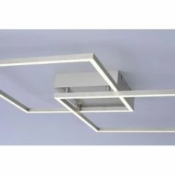 Paul Neuhaus Q-Serie Paul Neuhaus Q-Inigo Deckenleuchte LED Edelstahl, 2-flammig, Fernbedienung -Smart Home Innenleuchten Verkäufe paul neuhaus q inigo deckenleuchte 6429 55 5