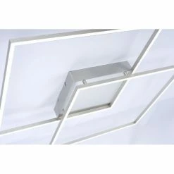 Paul Neuhaus Q-Serie Paul Neuhaus Q-Inigo Deckenleuchte LED Edelstahl, 2-flammig, Fernbedienung -Smart Home Innenleuchten Verkäufe paul neuhaus q inigo deckenleuchte 6430 55 k 3