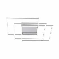 Paul Neuhaus Q-Serie Paul Neuhaus Q-INIGO Deckenleuchte LED Nickel-Matt, 3-flammig, Fernbedienung -Smart Home Innenleuchten Verkäufe paul neuhaus q inigo deckenleuchte 8196 55 3