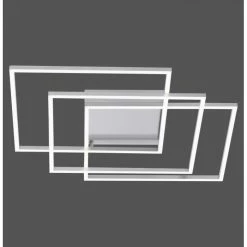 Paul Neuhaus Q-Serie Paul Neuhaus Q-INIGO Deckenleuchte LED Nickel-Matt, 3-flammig, Fernbedienung -Smart Home Innenleuchten Verkäufe paul neuhaus q inigo deckenleuchte 8196 55 4