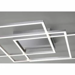 Paul Neuhaus Q-Serie Paul Neuhaus Q-INIGO Deckenleuchte LED Nickel-Matt, 3-flammig, Fernbedienung -Smart Home Innenleuchten Verkäufe paul neuhaus q inigo deckenleuchte 8196 55 5