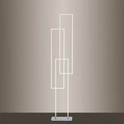 Paul Neuhaus Q-Serie Paul Neuhaus Q-INIGO Stehleuchte LED Stahl gebürstet, 3-flammig, Fernbedienung -Smart Home Innenleuchten Verkäufe paul neuhaus q inigo stehleuchte 595 55 6