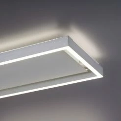 Paul Neuhaus Q-Serie Paul Neuhaus Q-KAAN Deckenleuchte LED Stahl geb&uuml;rstet, 2-flammig, Fernbedienung -Smart Home Innenleuchten Verkäufe paul neuhaus q kaan deckenleuchte 6531 55 6