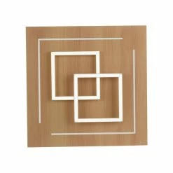 Paul Neuhaus Q-Serie Paul Neuhaus Q-LINEA Deckenleuchte LED Holz hell, 4-flammig, Fernbedienung -Smart Home Innenleuchten Verkäufe paul neuhaus q linea deckenleuchte 8180 79 3