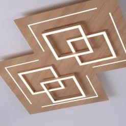 Paul Neuhaus Q-Serie Paul Neuhaus Q-LINEA Deckenleuchte LED Holz hell, 8-flammig, Fernbedienung -Smart Home Innenleuchten Verkäufe paul neuhaus q linea deckenleuchte 8181 79 5