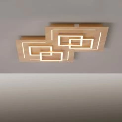 Paul Neuhaus Q-Serie Paul Neuhaus Q-LINEA Deckenleuchte LED Holz hell, 8-flammig, Fernbedienung -Smart Home Innenleuchten Verkäufe paul neuhaus q linea deckenleuchte 8181 79 6