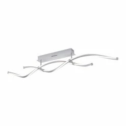 Paul Neuhaus Q-Serie Paul Neuhaus Q-MALINA Deckenleuchte LED Edelstahl, 2-flammig, Fernbedienung -Smart Home Innenleuchten Verkäufe paul neuhaus q malina deckenleuchte 6339 55 3