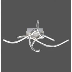 Paul Neuhaus Q-Serie Paul Neuhaus Q-MALINA Deckenleuchte LED Nickel-Matt, 4-flammig, Fernbedienung -Smart Home Innenleuchten Verkäufe paul neuhaus q malina deckenleuchte 6539 55 4