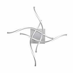 Paul Neuhaus Q-Serie Paul Neuhaus Q-MALINA Deckenleuchte LED Nickel-Matt, 4-flammig, Fernbedienung -Smart Home Innenleuchten Verkäufe paul neuhaus q malina deckenleuchte 6539 55 7