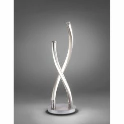 Paul Neuhaus Q-Serie Paul Neuhaus Q-MALINA Tischleuchte LED Edelstahl, 2-flammig, Fernbedienung -Smart Home Innenleuchten Verkäufe paul neuhaus q malina tischleuchte 4339 55 6