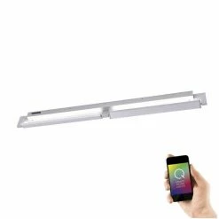 Paul Neuhaus Q-Serie Paul Neuhaus Q-Matteo Wand- und Deckenleuchte LED Aluminium, 2-flammig, Fernbedienung