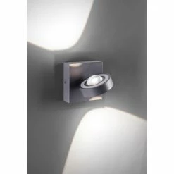 Paul Neuhaus Q-Serie Paul Neuhaus Q-MIA Wandleuchte LED Anthrazit, 2-flammig, Fernbedienung -Smart Home Innenleuchten Verkäufe paul neuhaus q mia wandleuchte 9185 13 6