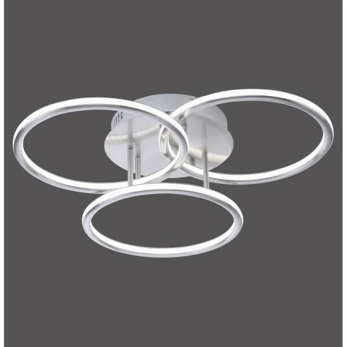 Paul Neuhaus Q-Serie Paul Neuhaus Q-NEVIO Deckenleuchte LED Nickel-Matt, 3-flammig, Fernbedienung 5 Paul Neuhaus Q-Serie Paul Neuhaus Q-NEVIO Deckenleuchte LED Nickel-Matt, 3-flammig, Fernbedienung – Bild 5