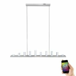 Paul Neuhaus Q-Serie Paul Neuhaus Q-Skyline Pendelleuchte LED Aluminium, 12-flammig, Fernbedienung, Farbwechsler