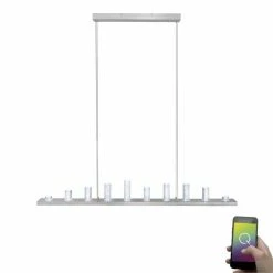 Paul Neuhaus Q-Serie Paul Neuhaus Q-Skyline Pendelleuchte LED Aluminium, 12-flammig, Fernbedienung, Farbwechsler -Smart Home Innenleuchten Verkäufe paul neuhaus q skyline pendelleuchte 2067 55 10