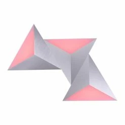 Paul Neuhaus Q-Serie Paul Neuhaus Q-TETRA MASTER Wandleuchte LED Nickel-Matt, 1-flammig, Fernbedienung, Farbwechsler -Smart Home Innenleuchten Verkäufe paul neuhaus q tetra master wandleuchte 6831 95 16