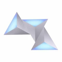 Paul Neuhaus Q-Serie Paul Neuhaus Q-TETRA MASTER Wandleuchte LED Nickel-Matt, 1-flammig, Fernbedienung, Farbwechsler -Smart Home Innenleuchten Verkäufe paul neuhaus q tetra master wandleuchte 6831 95 20