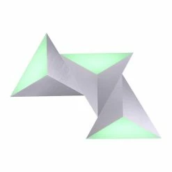 Paul Neuhaus Q-Serie Paul Neuhaus Q-TETRA SATELLIT Wandleuchte LED Nickel-Matt, 1-flammig, Fernbedienung -Smart Home Innenleuchten Verkäufe paul neuhaus q tetra satellit wandleuchte 6832 95 11