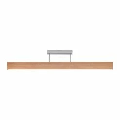 Paul Neuhaus Q-Serie Paul Neuhaus Q-TIMBER Deckenleuchte LED Holz hell, 1-flammig, Fernbedienung