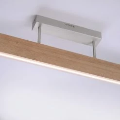 Paul Neuhaus Q-Serie Paul Neuhaus Q-TIMBER Deckenleuchte LED Holz hell, 1-flammig, Fernbedienung -Smart Home Innenleuchten Verkäufe paul neuhaus q timber deckenleuchte 6221 79 5