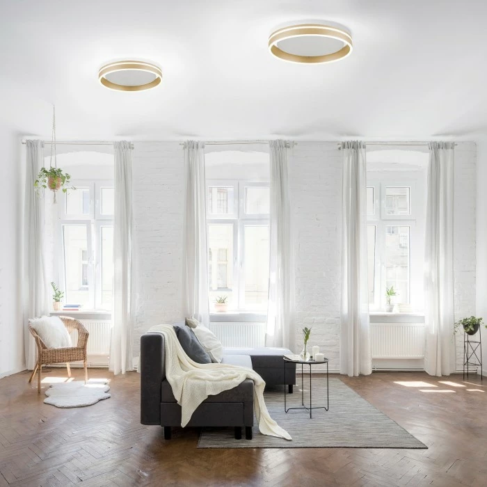 Paul Neuhaus Q-Serie Paul Neuhaus Q-VITO Deckenleuchte LED Messing, 1-flammig, Fernbedienung 1 Paul Neuhaus Q-Serie Paul Neuhaus Q-VITO Deckenleuchte LED Messing, 1-flammig, Fernbedienung