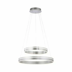 Paul Neuhaus Q-Serie Paul Neuhaus Q-VITO Pendelleuchte LED Silber, 2-flammig, Fernbedienung