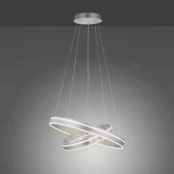 Paul Neuhaus Q-Serie Paul Neuhaus Q-VITO Pendelleuchte LED Silber, 2-flammig, Fernbedienung -Smart Home Innenleuchten Verkäufe paul neuhaus q vito pendelleuchte 8420 55 6