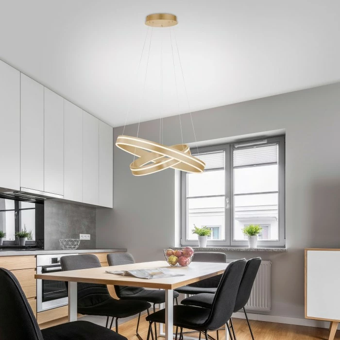 Paul Neuhaus Q-Serie Paul Neuhaus Q-VITO Pendelleuchte LED Messing, 2-flammig, Fernbedienung 2 Paul Neuhaus Q-Serie Paul Neuhaus Q-VITO Pendelleuchte LED Messing, 2-flammig, Fernbedienung – Bild 2