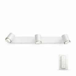 Philips Leuchten Philips Hue Ambiance White Adore Spot Weiß, 3-flammig, Fernbedienung